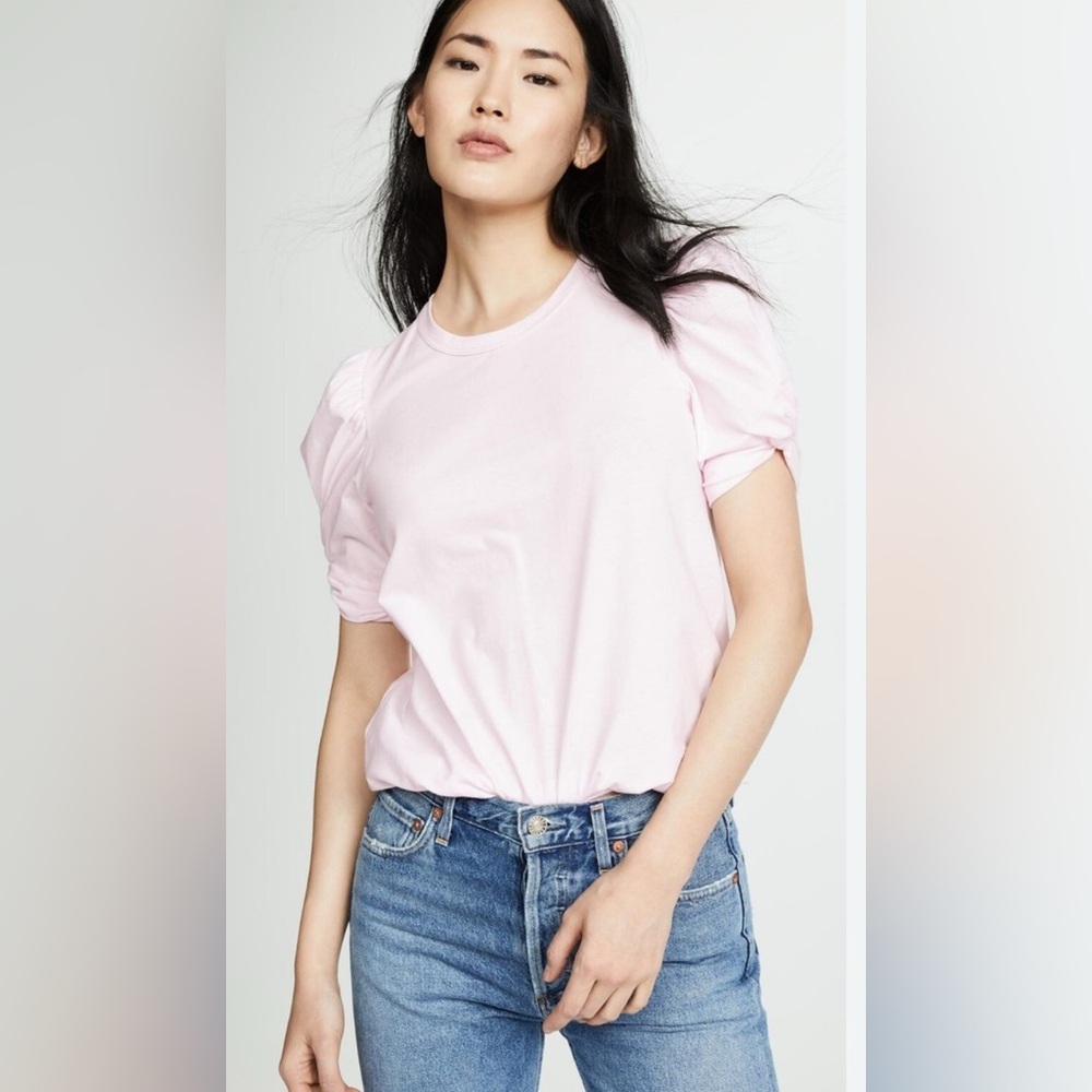 Women's ALC Pink Puff Sleeve Top small